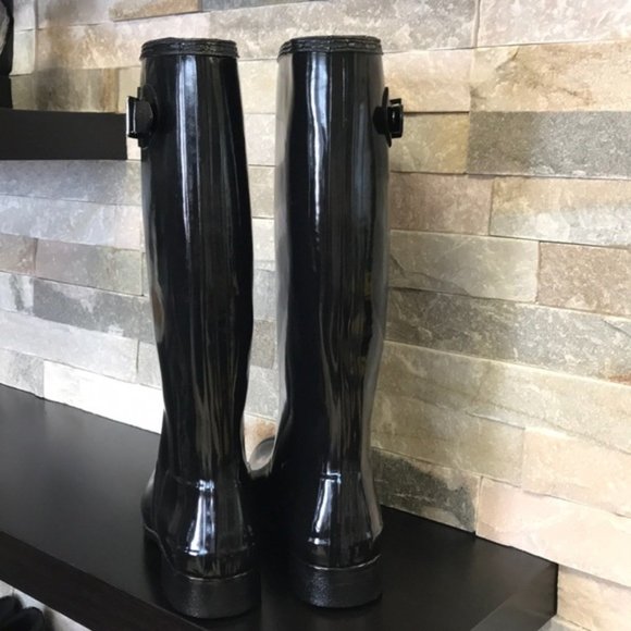HUNTER Original Tour Gloss Packable Rain Boot - Picture 5 of 10